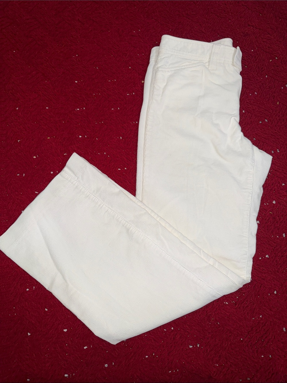Lilly Pulitzer Cream Straight-Leg Trousers